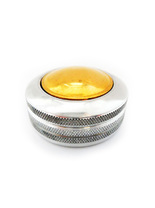 К «Сатурн-кнопка» (серебро) d42 мм. с подушкой. Металлическая оснастка для круглой печати.